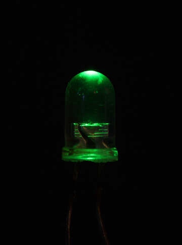Diodi emettitori di luce verde №41408