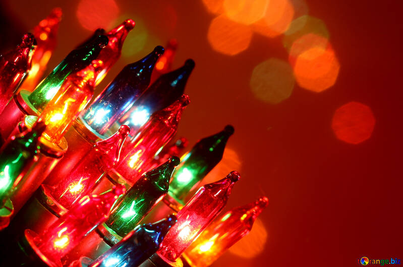 Background Christmas lights №41290