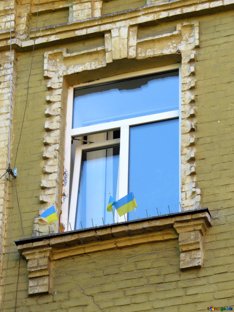 Ventana de plástico en una casa antigua №41001