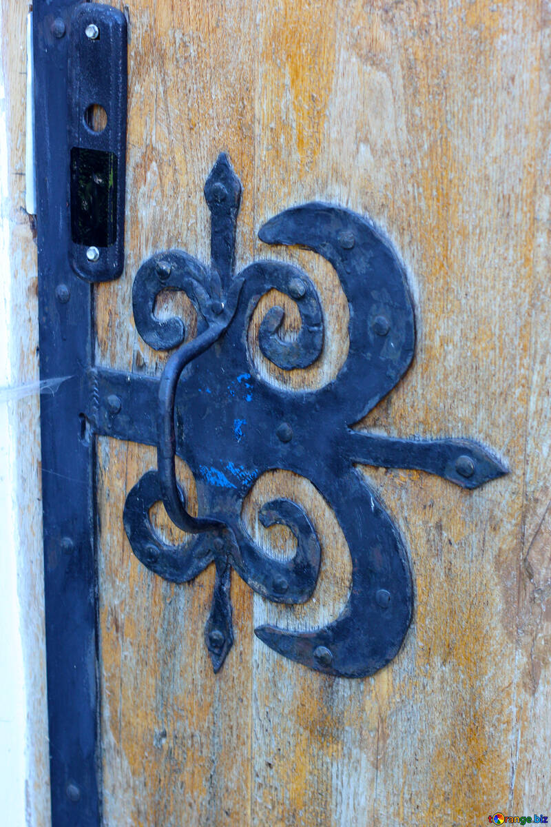 Geschmiedete Muster auf der Tür №41897