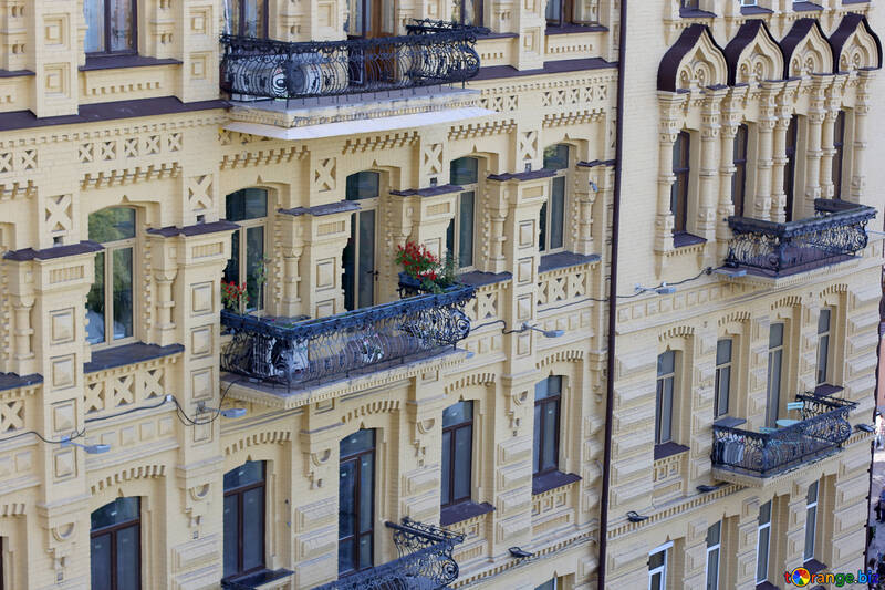 Facade with balconies №41446