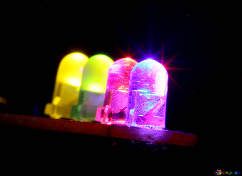 Diodi emettitori di luce multi-colored №41399