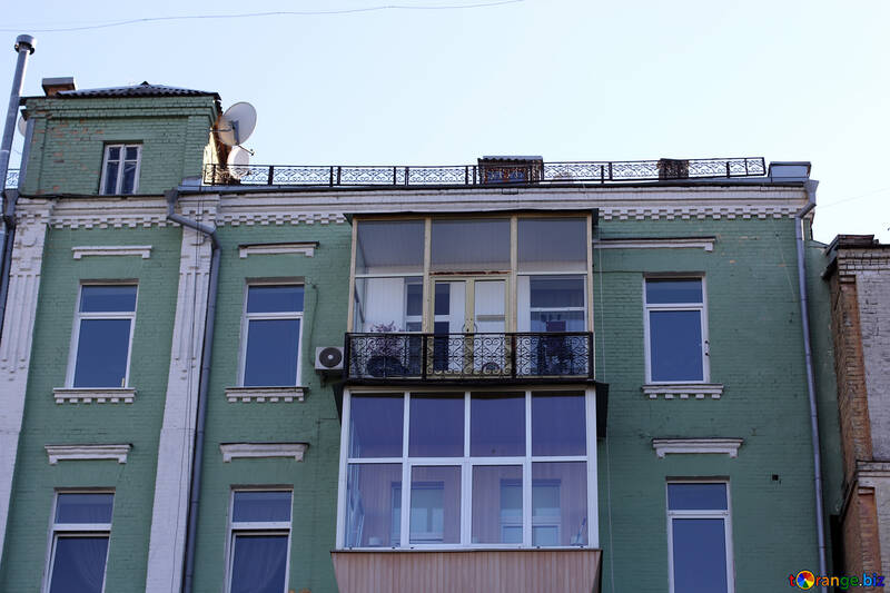 Glazed old balcony №41739