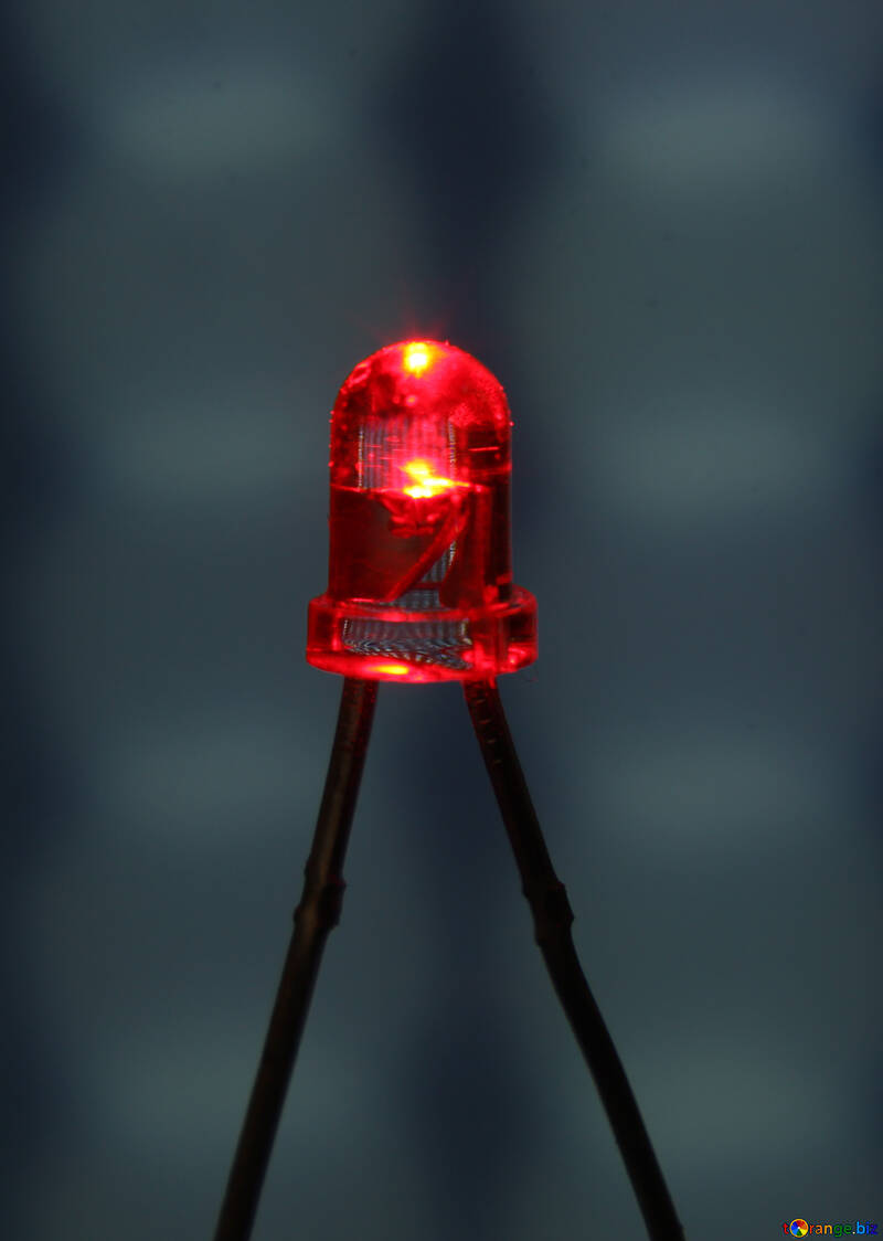 Trasparente diodi emettitori di luce rosso №41401
