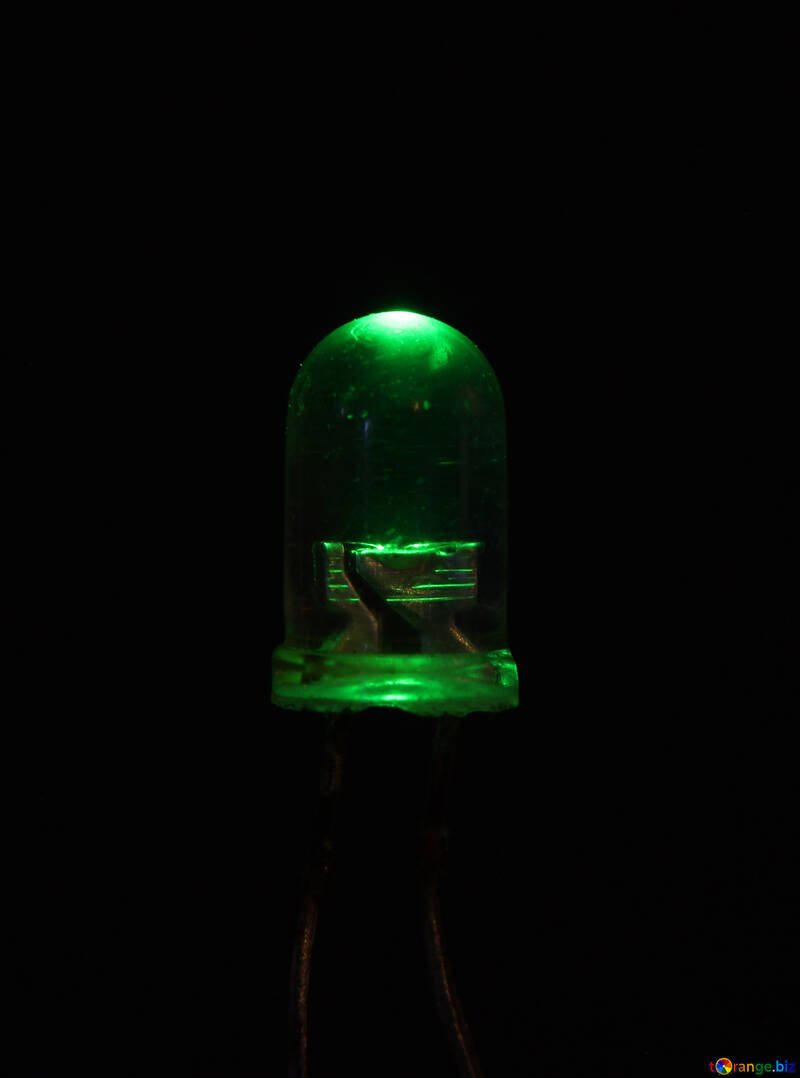 Diodo emisor de luz verde №41408