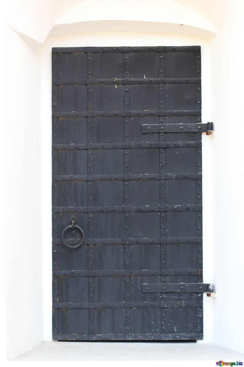 Textur des alten metallischen Tür №41919