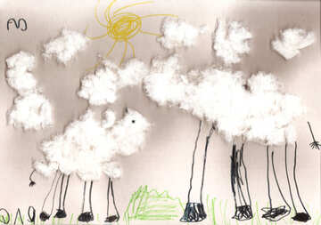 Agnello di disegno per bambini №42801