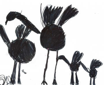 Uccelli di disegno per bambini №42774