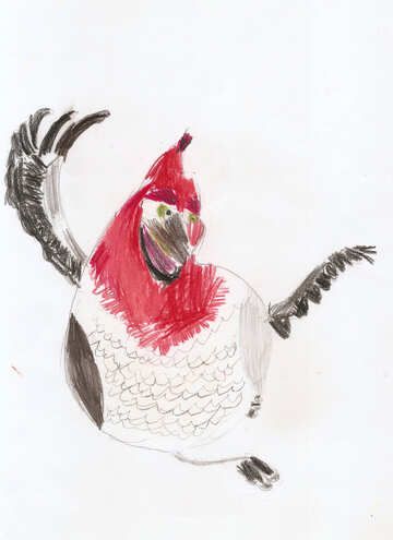Desenho de frango para crianças №42867