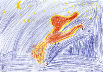 Дитячий малюнок Жарптица №42875