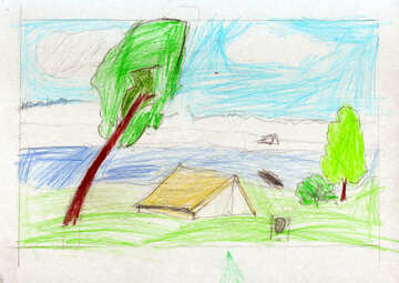 Children`s drawing tourism №42682
