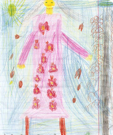 Children`s drawing spring №42835