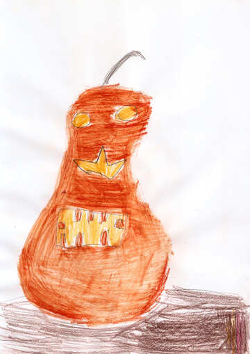 Abóbora de Halloween Desenho das crianças №42888
