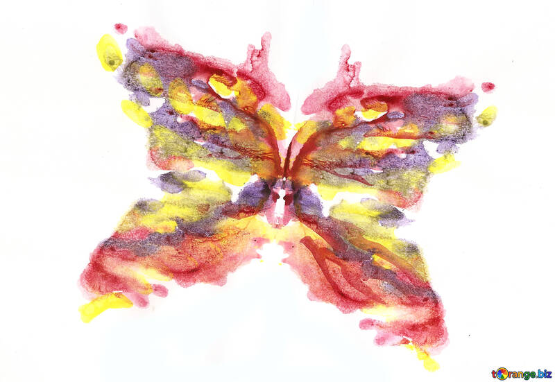 Colored butterfly №42693