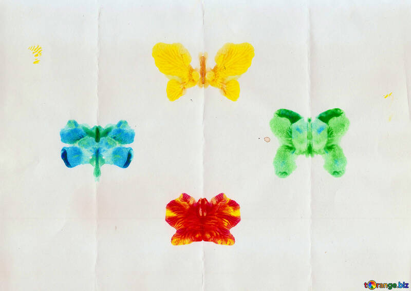 Children`s drawing butterfly №42842