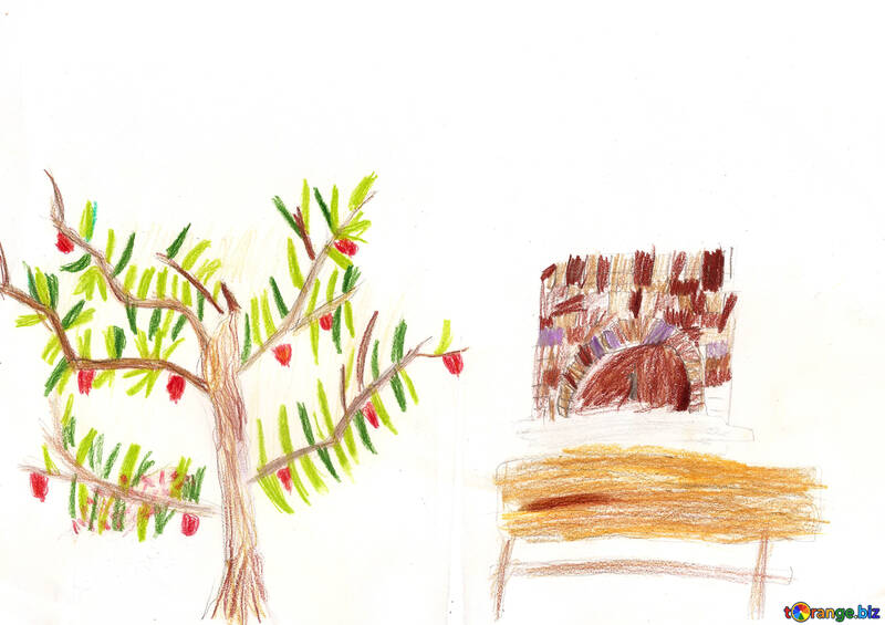 Дитячий малюнок дерево №42678