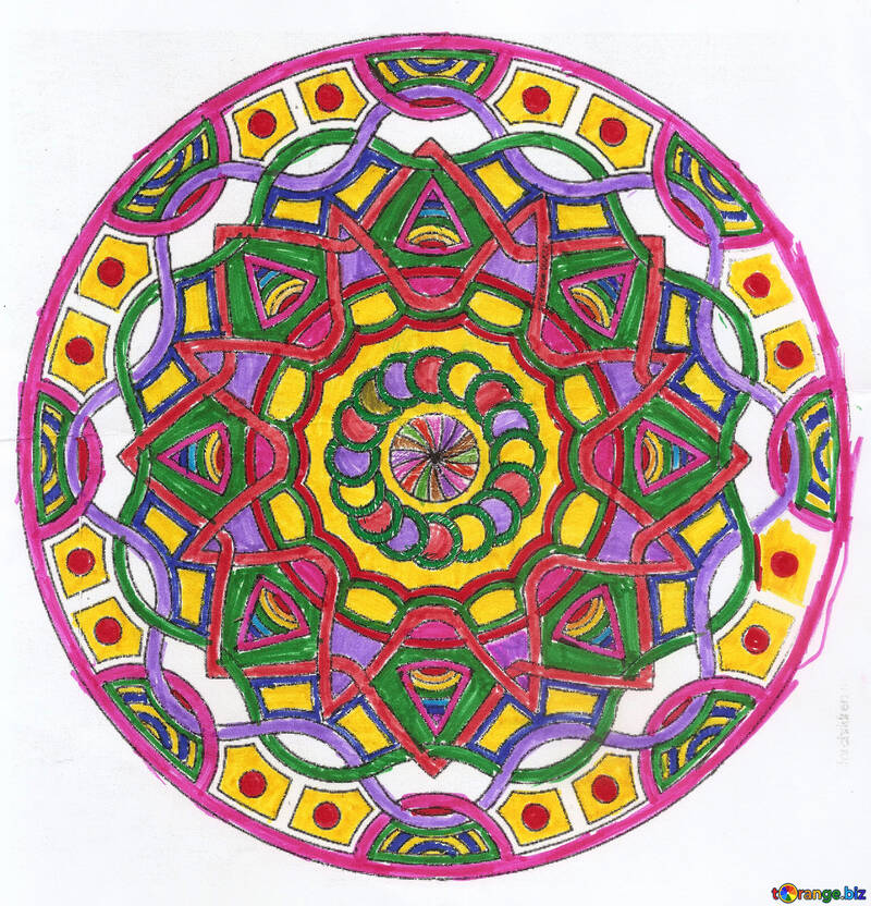 I bambini di disegnare un cerchio №42679