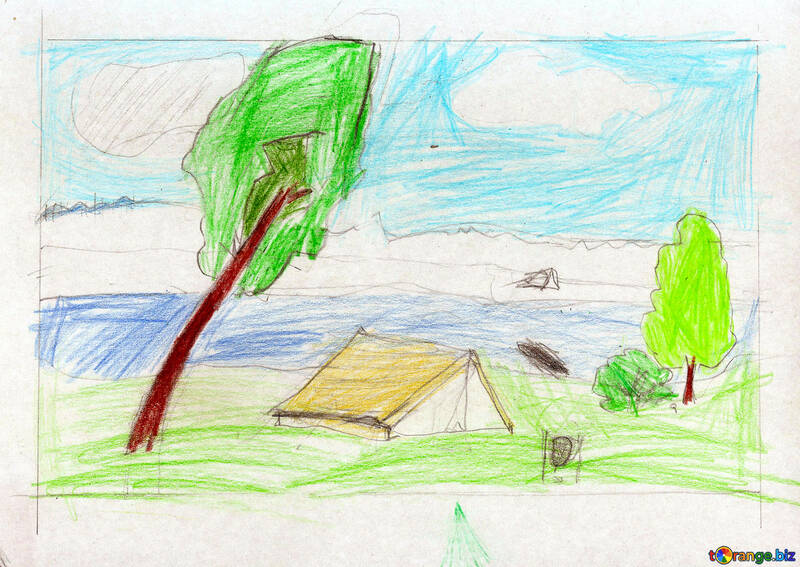 Children`s drawing tourism №42682