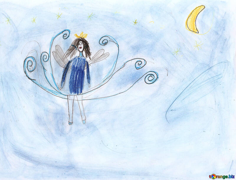 Children`s drawing fabulous fairy №42878