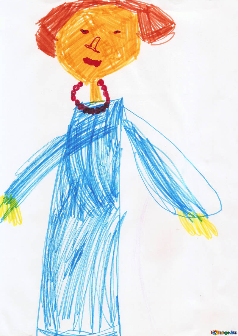 Children`s drawing mother №42844