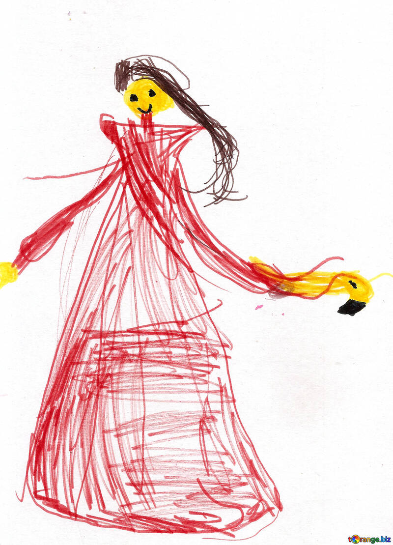 childrens childhood drawings people drawing princess 42772