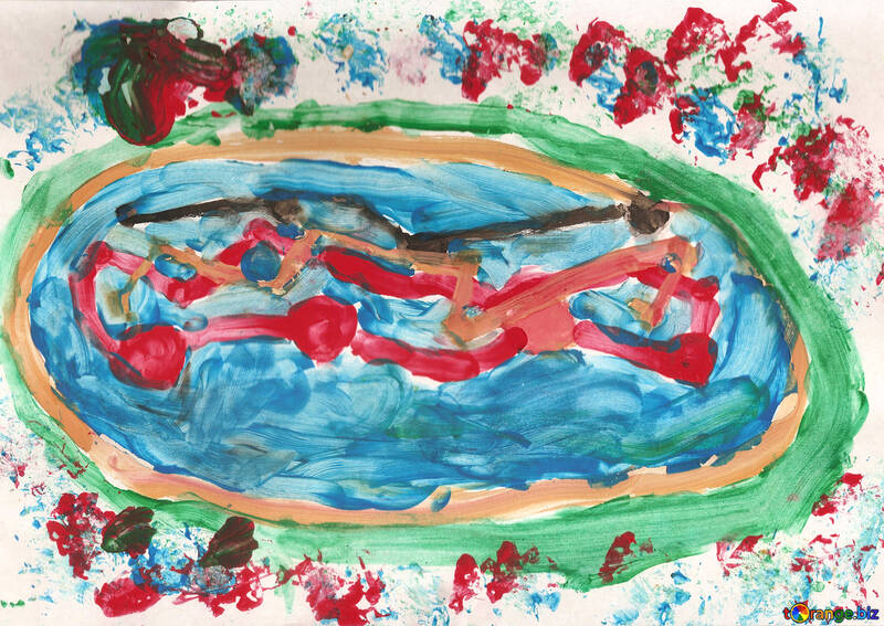 Children`s drawing pizza №42869