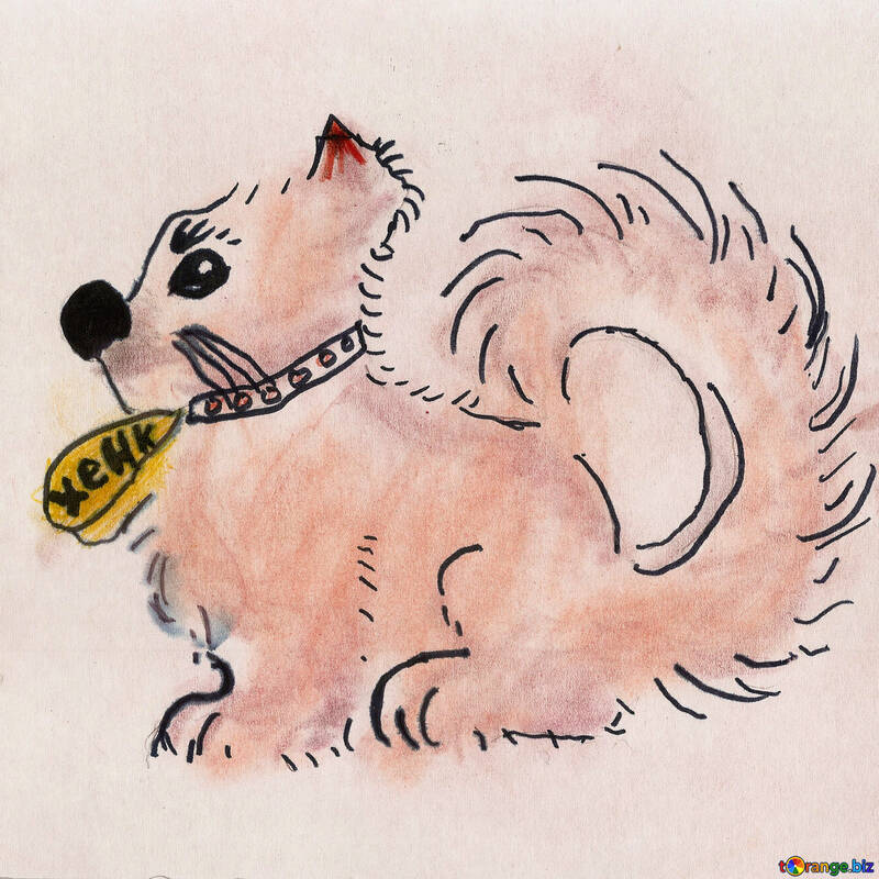 Children`s drawing dog №42873