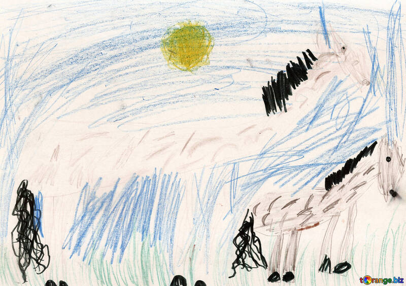 Desenho de um cavalo para crianças №42848
