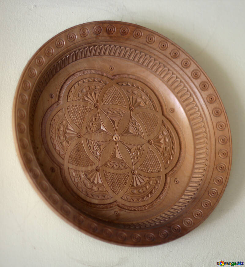 Wooden plate №42293