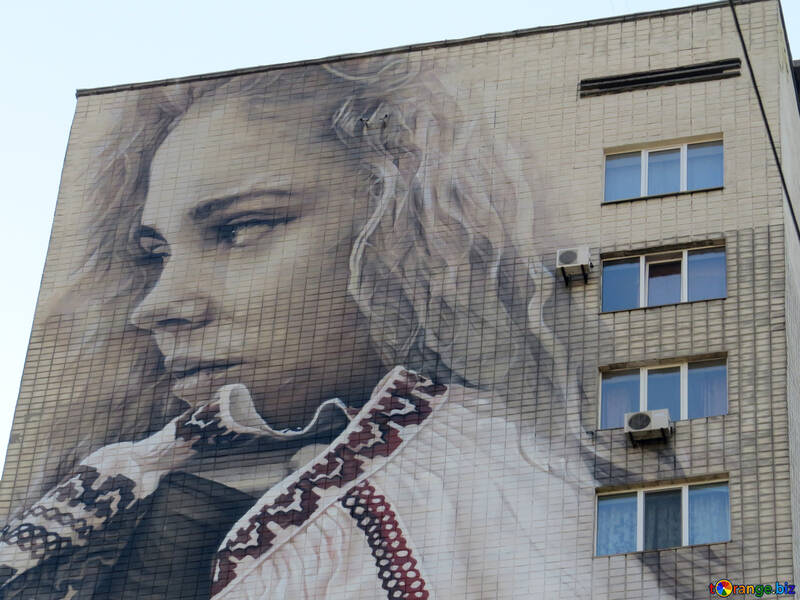Wandmalerei Lesya Ukrainka Straße №42273