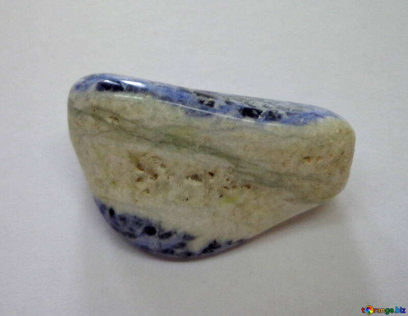 White-blue stone №42969