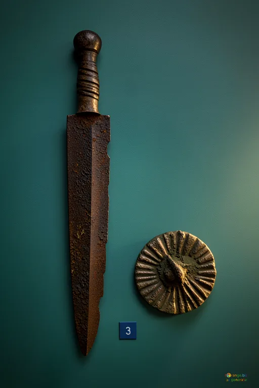 Відреставрована люксова версія Iron Dagger third century Iron dagger, corrosion, third century №43949