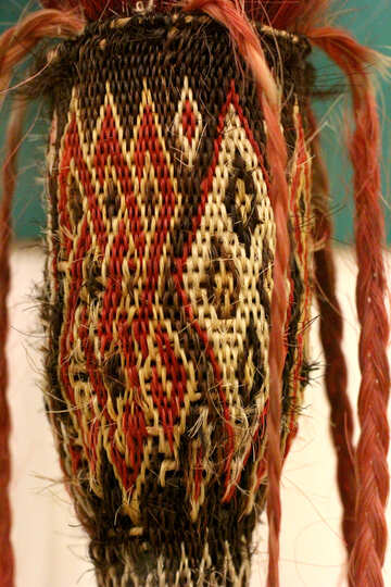 Старинная плетеная ткань №43376