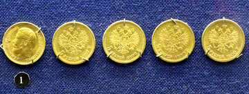 Golden royal rubles №43465