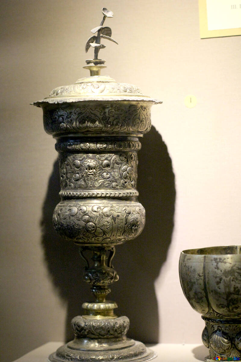 Silver cup with a lid №43405