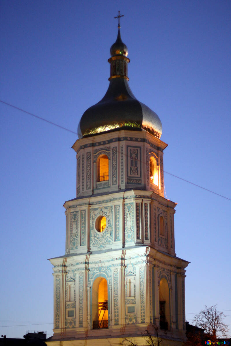 Catedral de Santa Sofía en Kiev la noche №43682