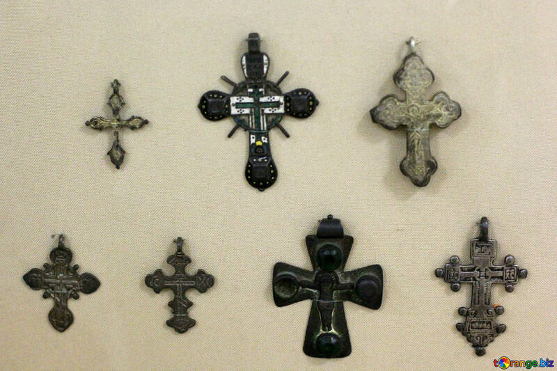ヴィンテージ胸の十字架 №43347