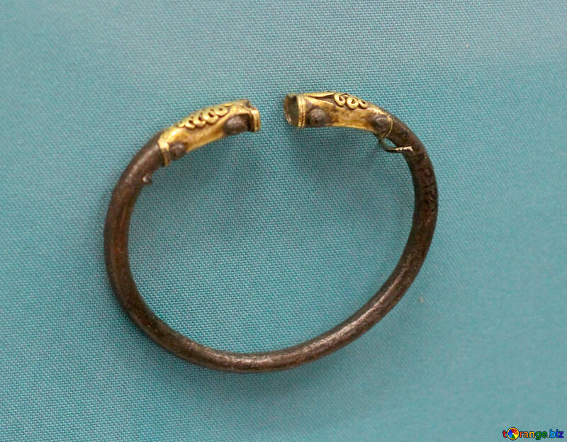 Vintage bracelet with gold №43965