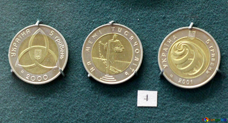 金のウクライナのコイン №43503