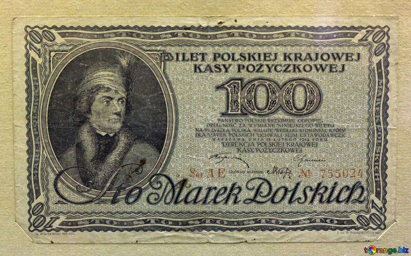 Marca polonês 100 marcas 1919 №43593