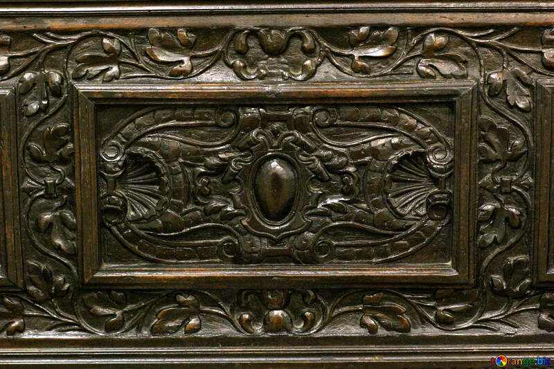 Antike Möbel geschnitzt Textur-Muster №43350