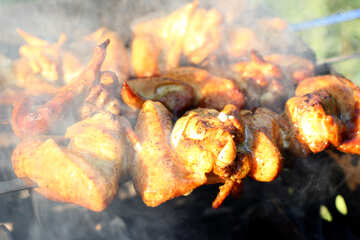 Smoked chicken wings №44781