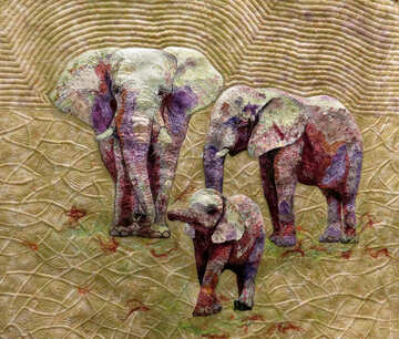 Tessitura di elefanti №44535