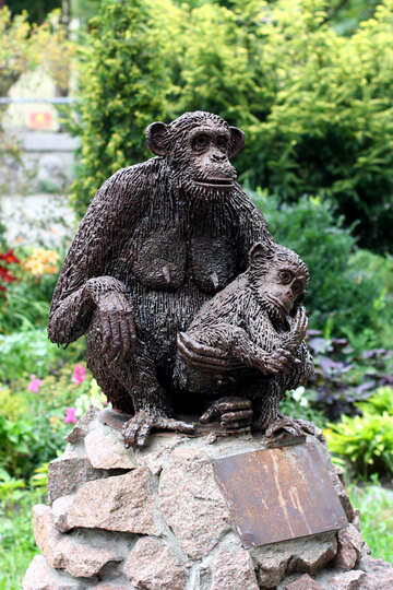 Sculpture of monkey №44906