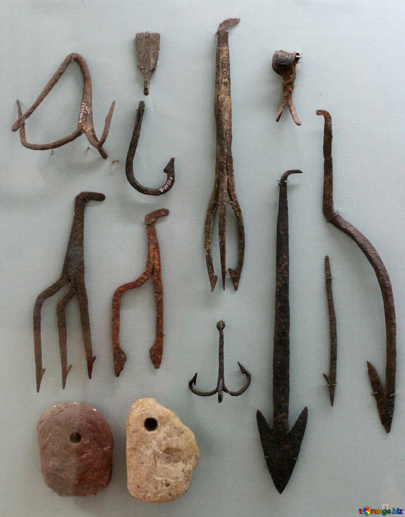 Herramientas de pesca antiguos y accesorios №44084
