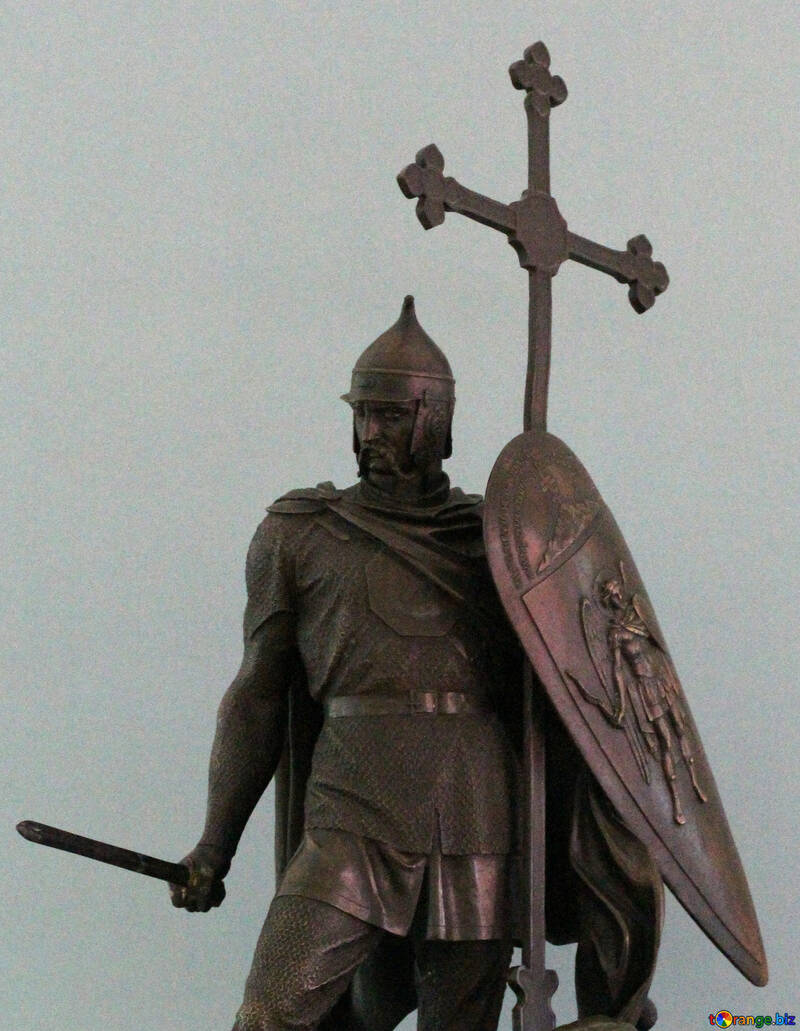 Antique sculpture of a warrior №44103