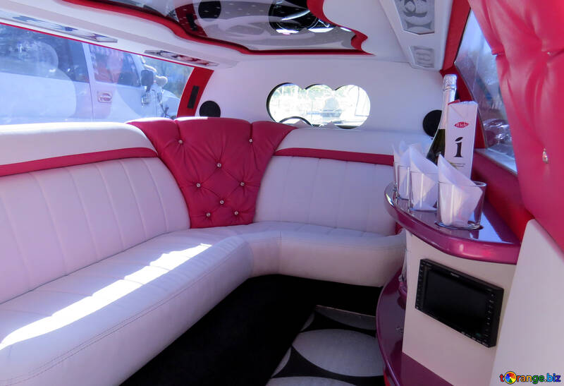 The interior of the passenger compartment of the limousine №44445