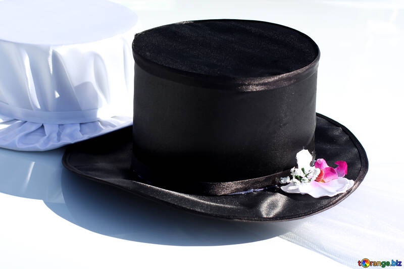 車での結婚式の帽子 №44436
