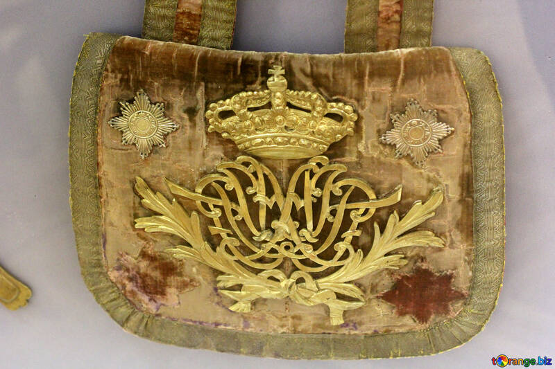 Старовинний золотий візерунок на тканині №44177