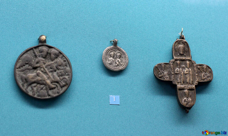 Стародавні хрестики з Георгієм Переможцем №44014